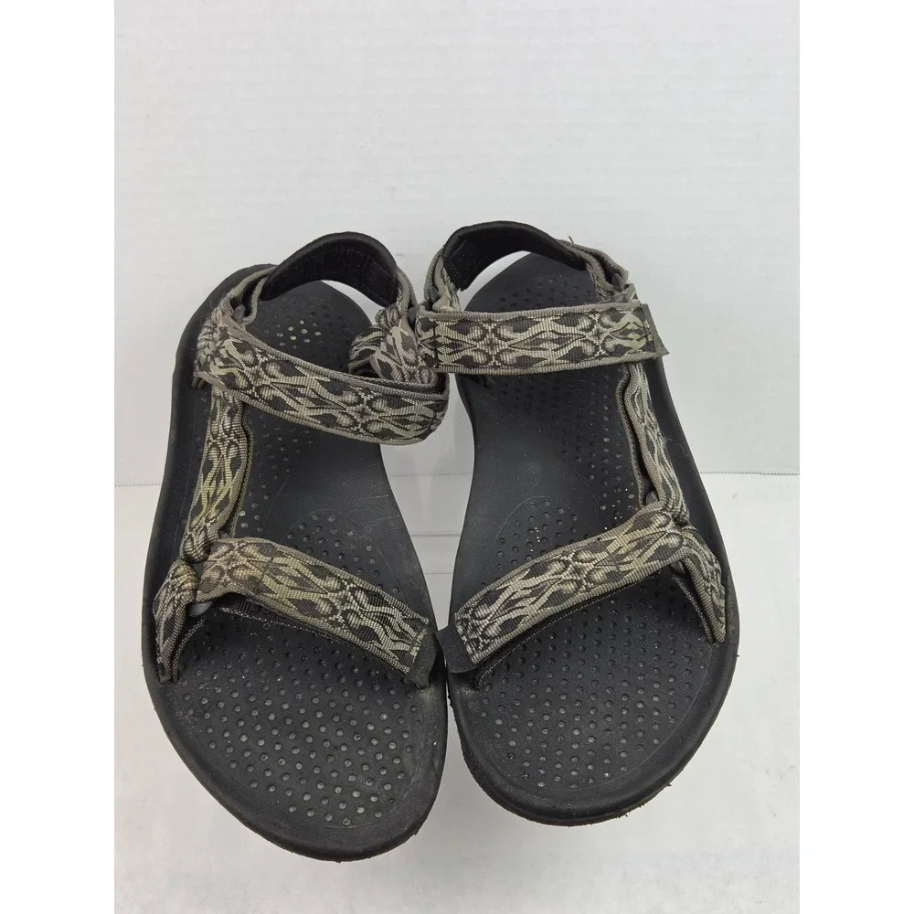 Teva Hurricane 3 Mens Sandals 12 Gray Geometric Walking Sport Casual Beach